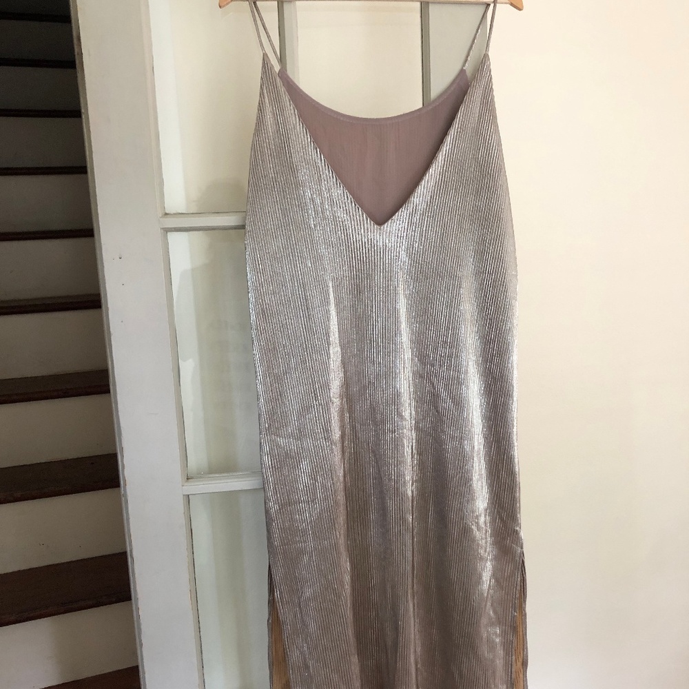 Gold/silver shift dress from Urban Outfitters